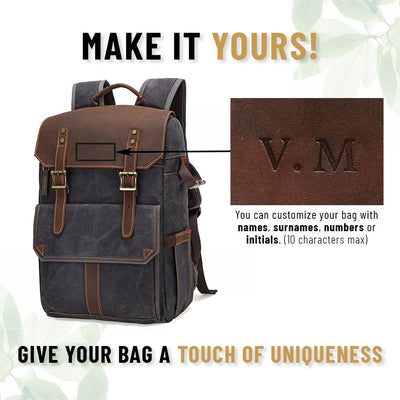 Waxed Canvas Camera Backpack | ALGONQUIN