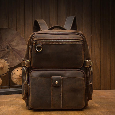 Brown Leather Backpack | URSUS