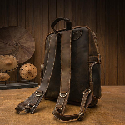 Brown Leather Backpack | URSUS