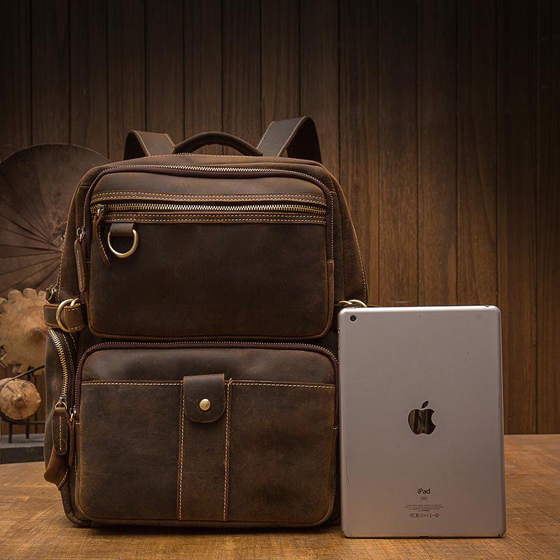 Brown Leather Backpack | URSUS