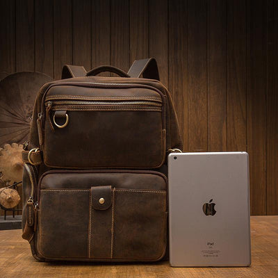Brown Leather Backpack | URSUS