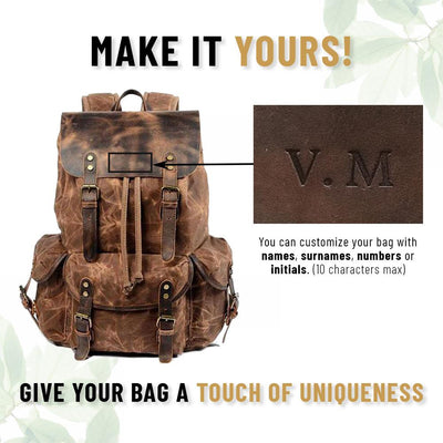 Canvas Leather Backpack | MALMÖ