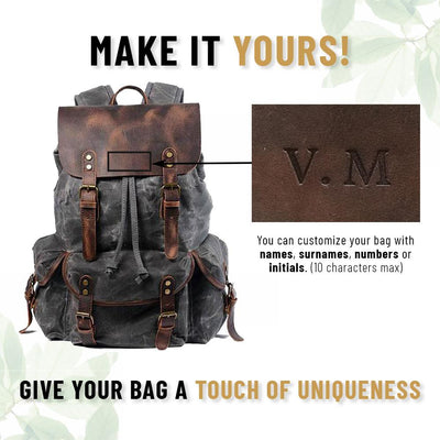 Canvas Leather Backpack | MALMÖ