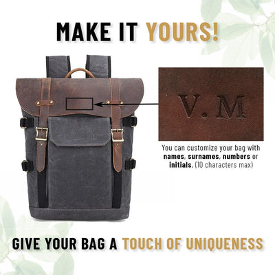 Canvas and Leather Camera Backpack | HALIBURTON