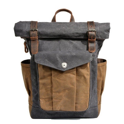 Waxed Canvas Roll Top Backpack | LUND