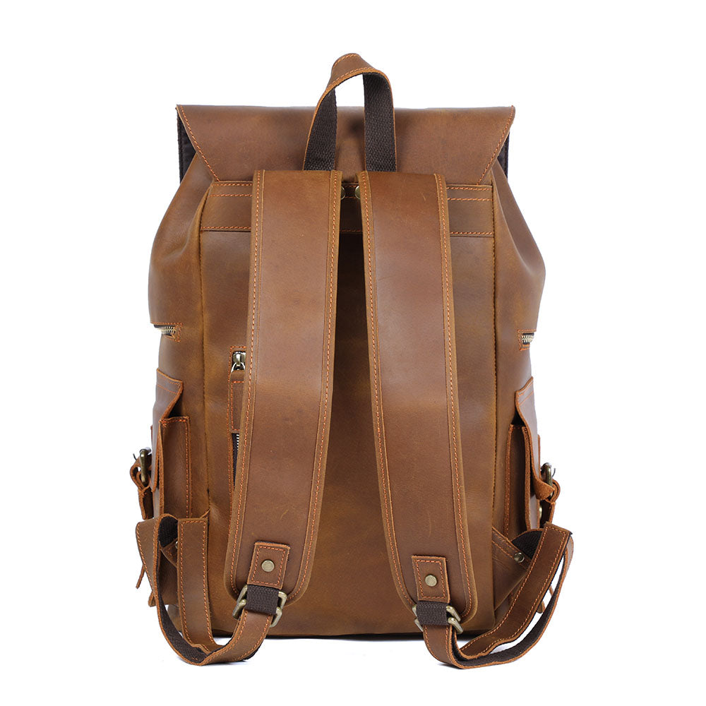 Brown Leather Backpack | KYLO