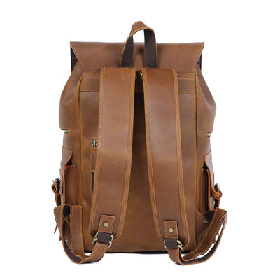Brown Leather Backpack | KYLO