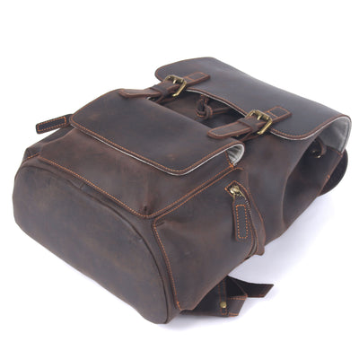 Leather Drawstring Backpack | DASHAN