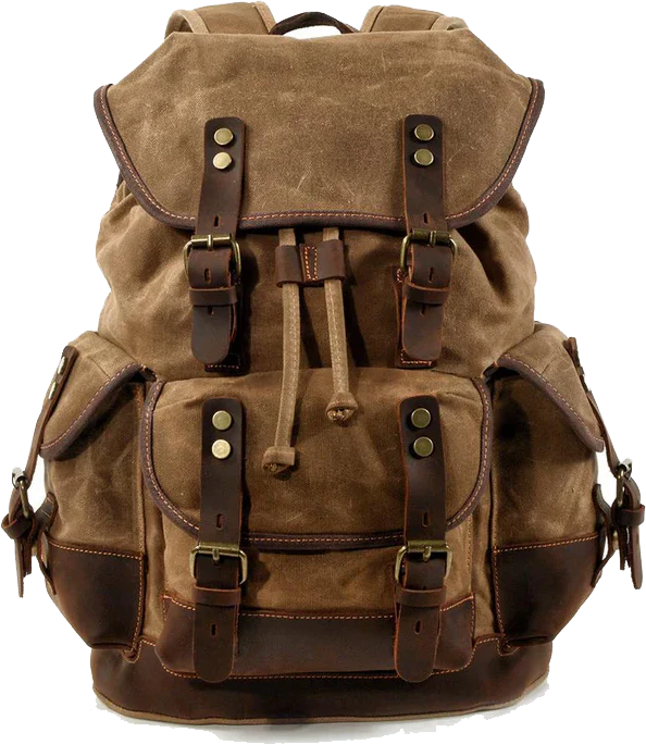 Canvas Leather Backpack | SALZBURG