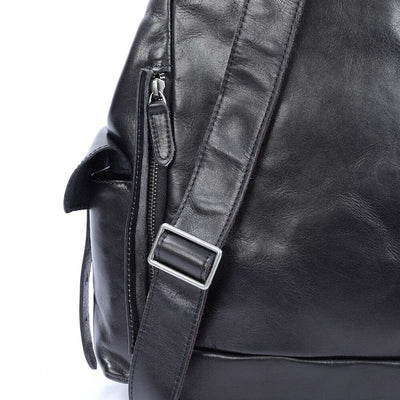 Small Black Leather Backpack | WALTER