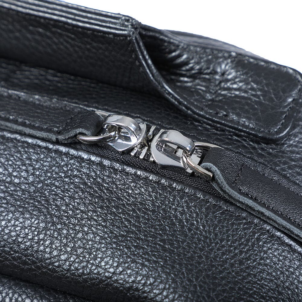 Black Leather Bookbag | DÔME