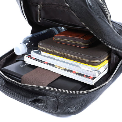 Black Leather Bookbag | DÔME