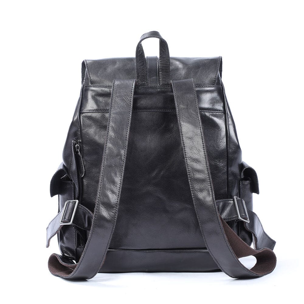 Small Black Leather Backpack | WALTER