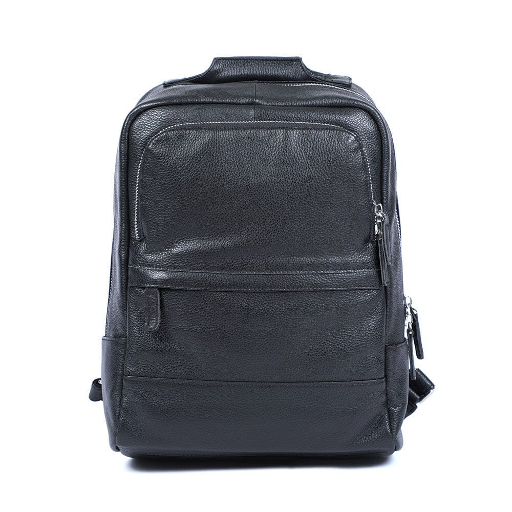Black Leather Bookbag | DÔME