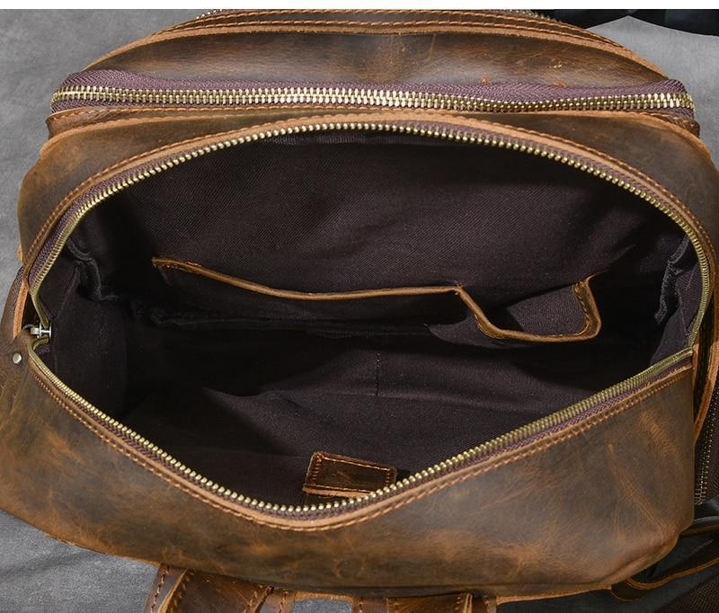 Brown Leather Backpack | URSUS