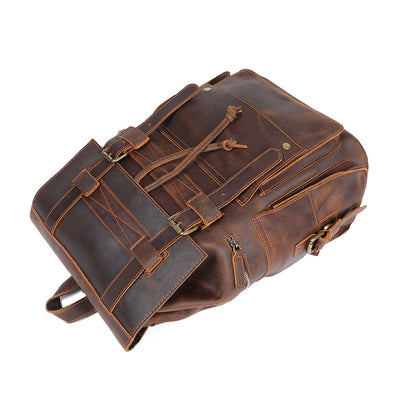 Brown Leather Backpack | KYLO