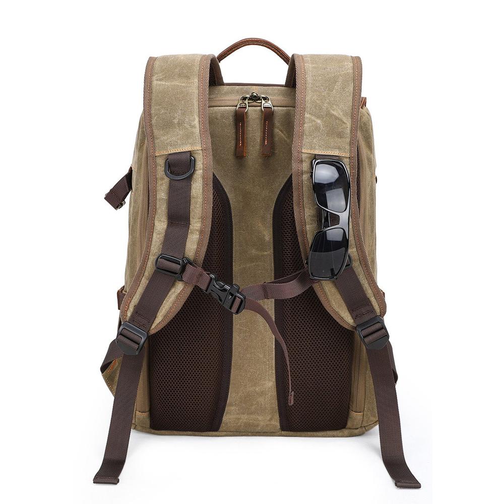 Waxed Canvas Camera Backpack | ALGONQUIN