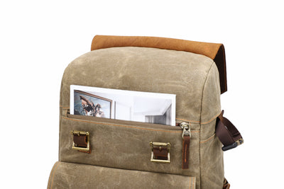 Waxed Canvas Camera Backpack | ALGONQUIN