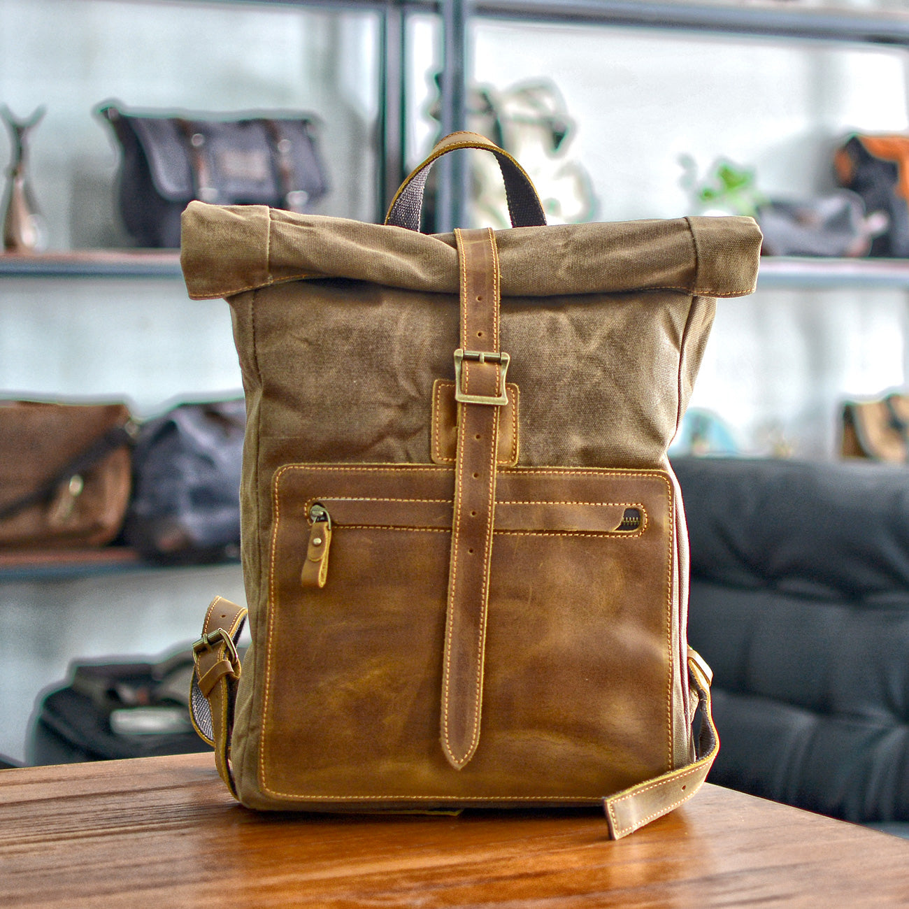 Waxed Canvas Rucksack | HANOVER