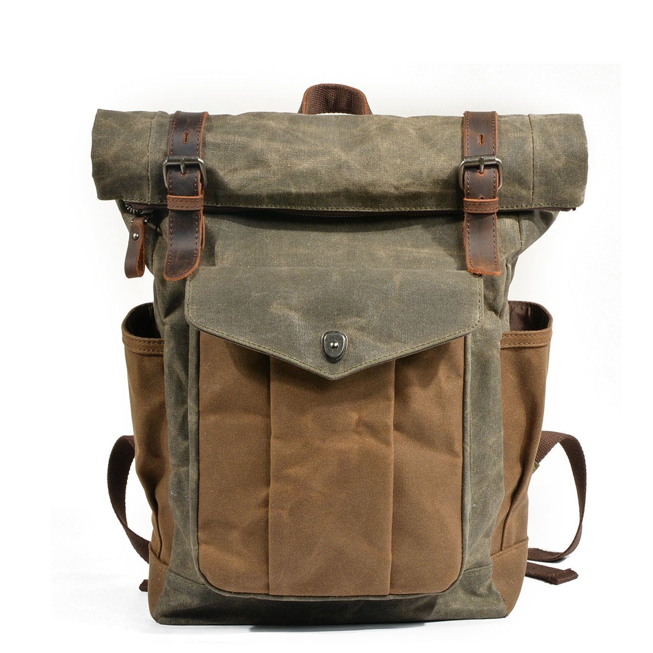 Waxed Canvas Roll Top Backpack | LUND