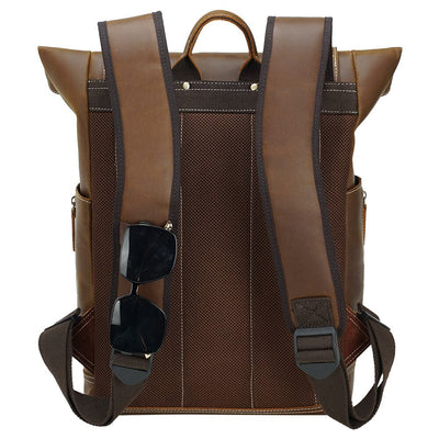 Leather Laptop Bookbag | VINSON