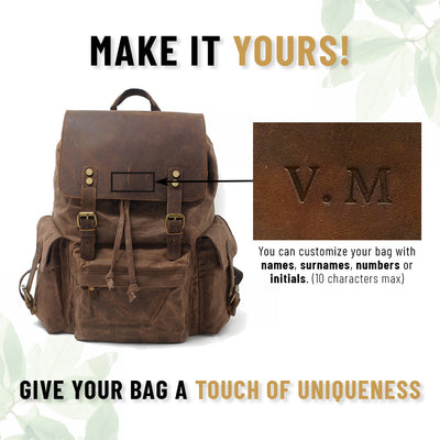 Waxed Canvas Backpack | LATVIA