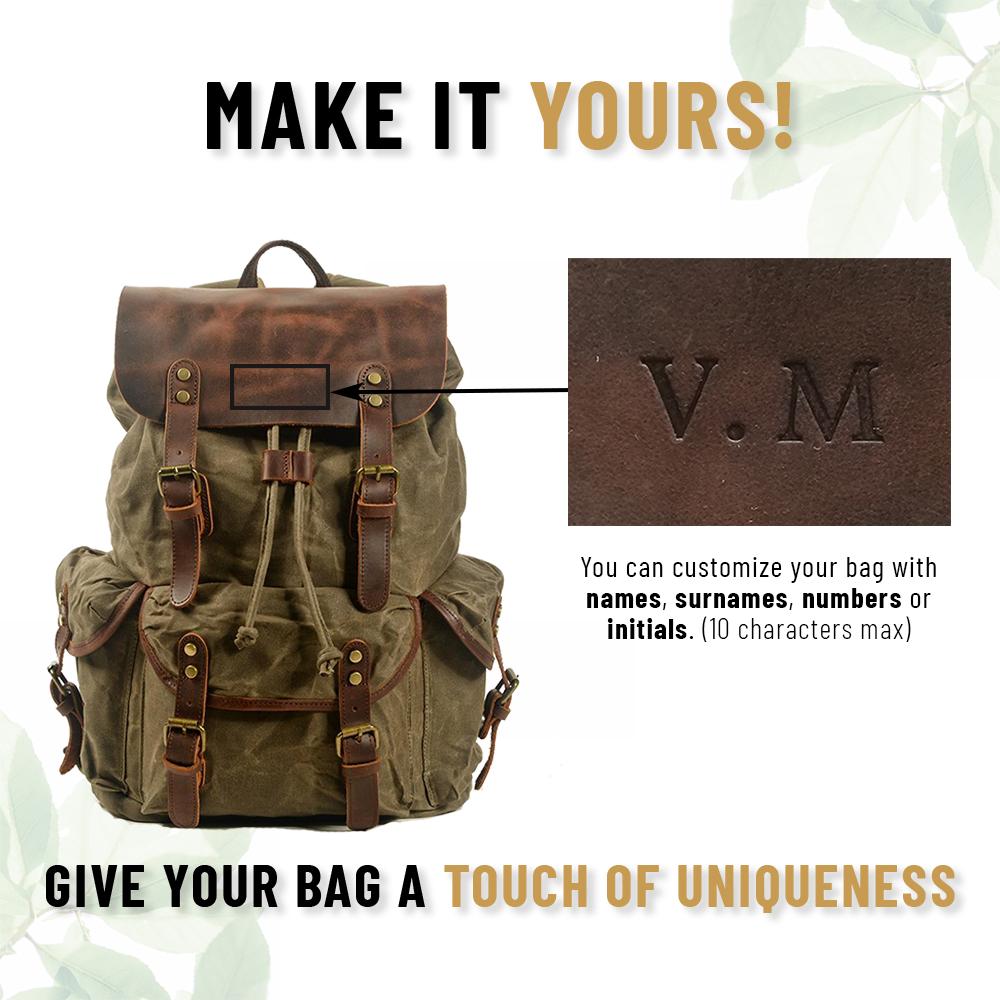 Canvas Leather Backpack | MALMÖ