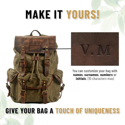 Canvas Leather Backpack | MALMÖ