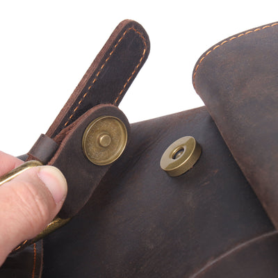 Leather Drawstring Backpack | DASHAN