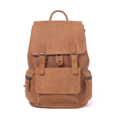 Leather Drawstring Backpack | DASHAN