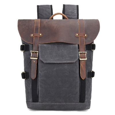 Canvas and Leather Camera Backpack | HALIBURTON