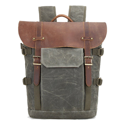 Canvas and Leather Camera Backpack | HALIBURTON