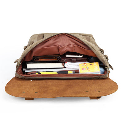 Canvas and Leather Camera Backpack | HALIBURTON