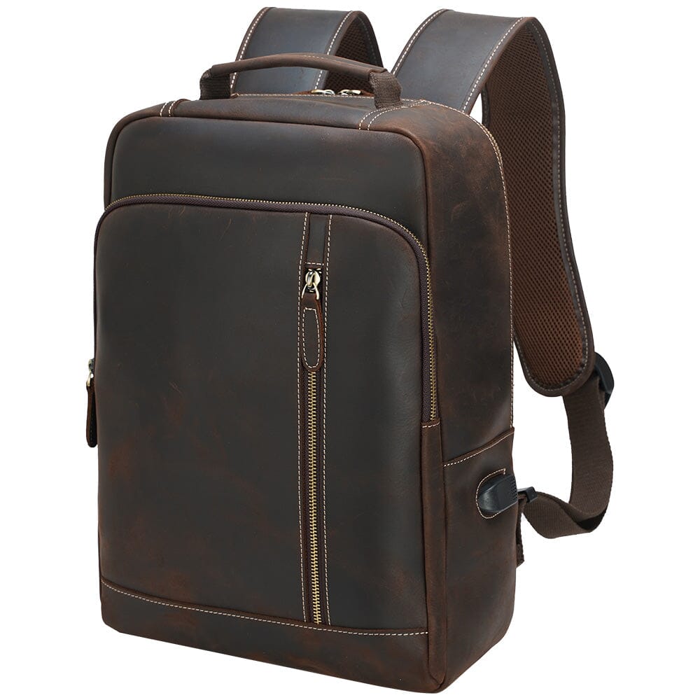 Crazy Horse Leather Backpack | EVEREST