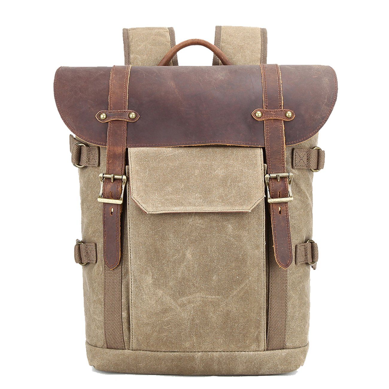 Canvas and Leather Camera Backpack | HALIBURTON