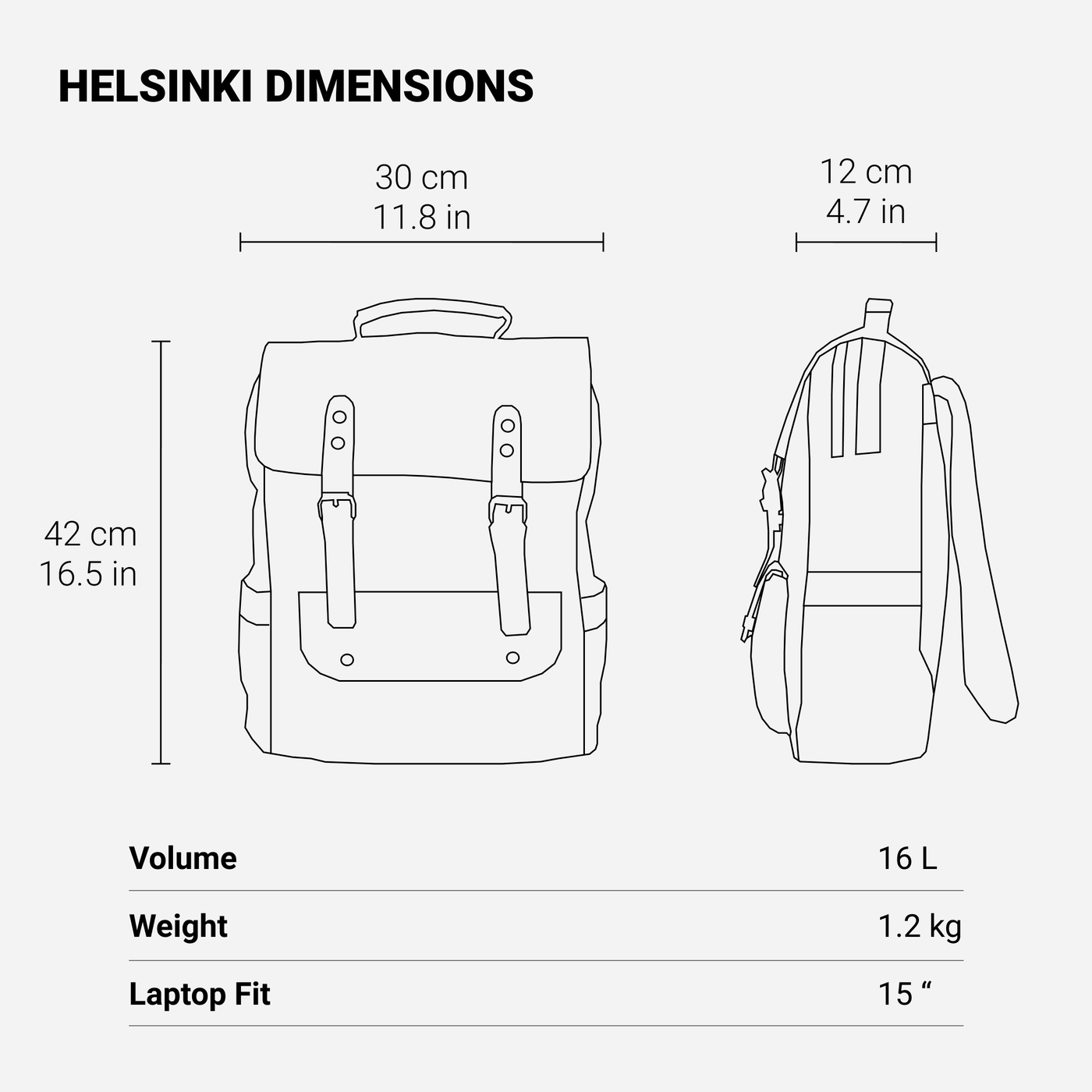 Canvas Laptop Backpack | HELSINKI
