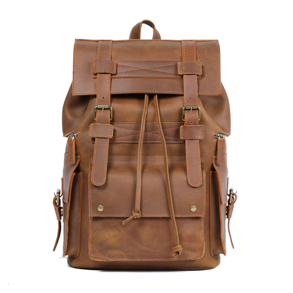 Brown Leather Backpack | KYLO