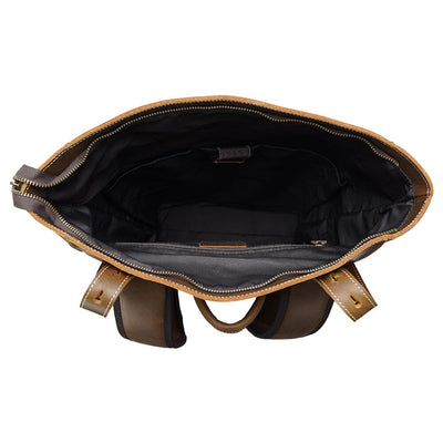 Leather Laptop Bookbag | VINSON