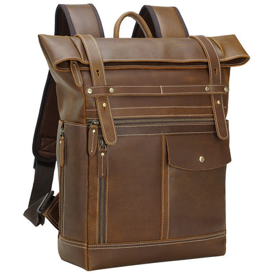 Leather Laptop Bookbag | VINSON