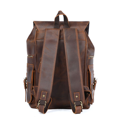 Brown Leather Backpack | KYLO