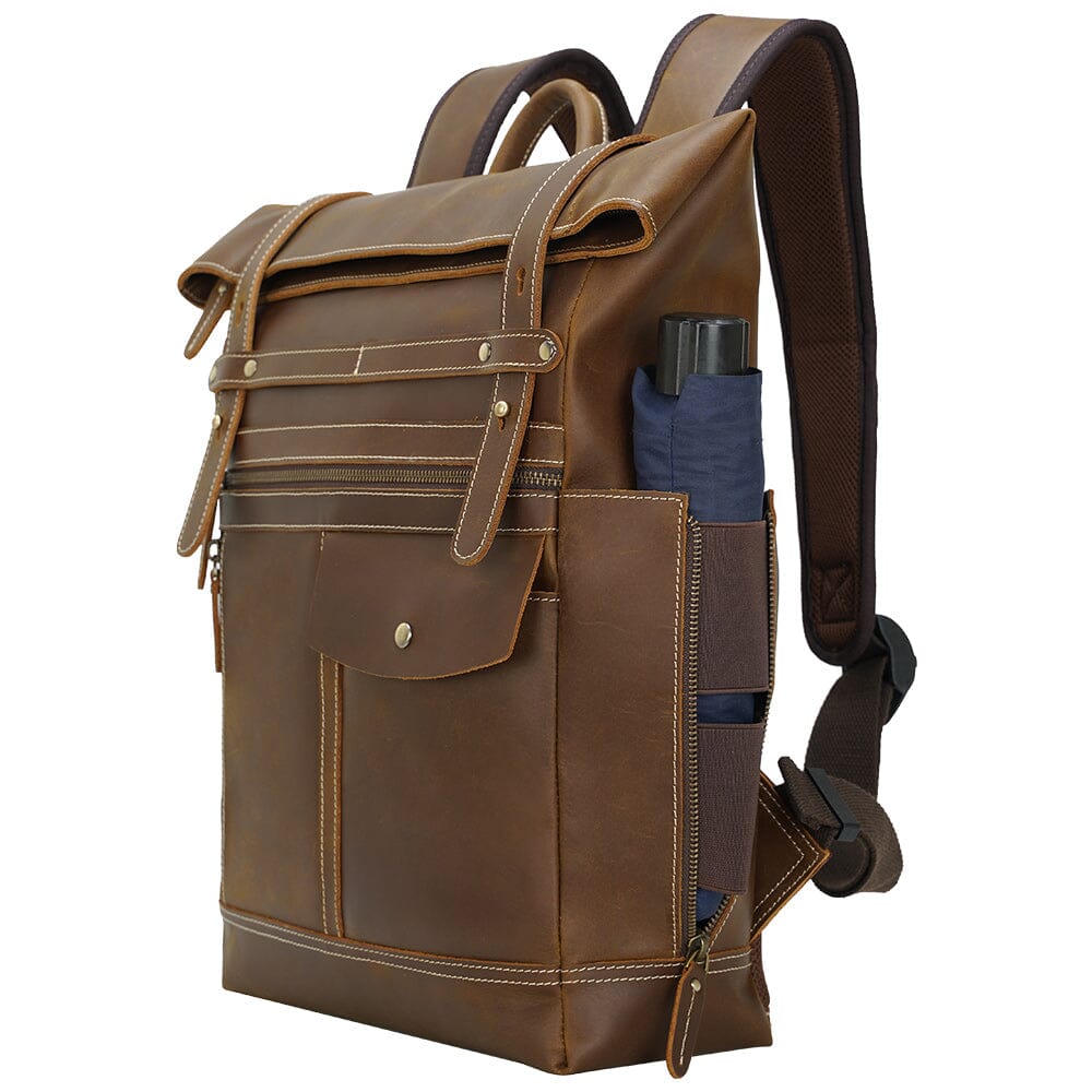 Leather Laptop Bookbag | VINSON
