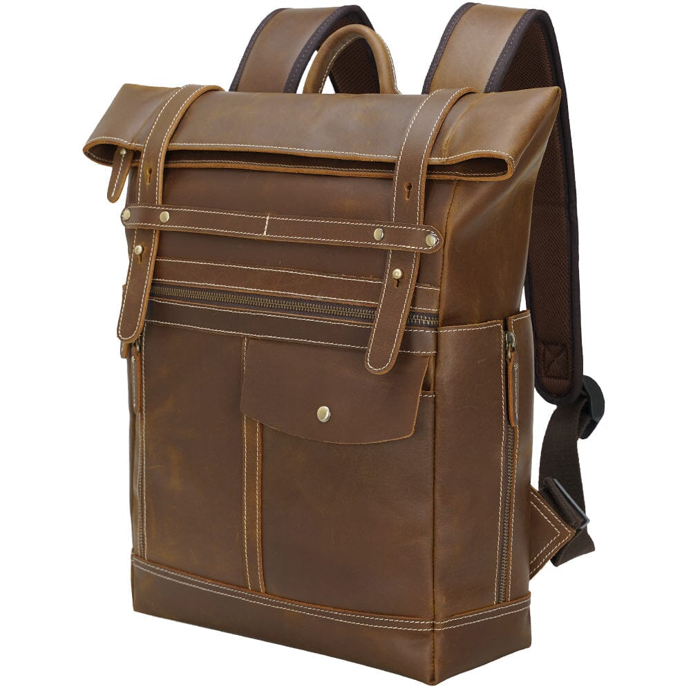 Leather Laptop Bookbag | VINSON