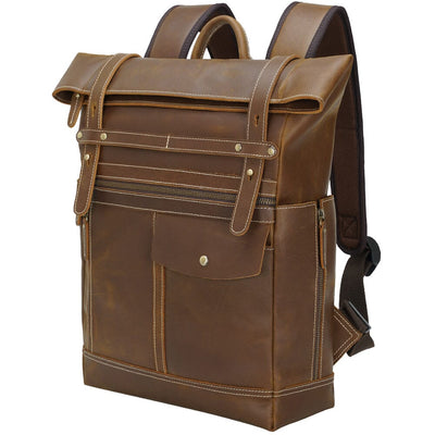 Leather Laptop Bookbag | VINSON
