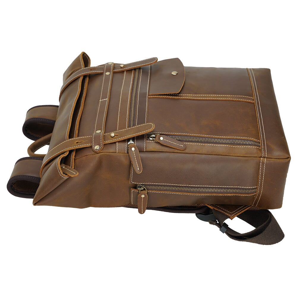 Leather Laptop Bookbag | VINSON
