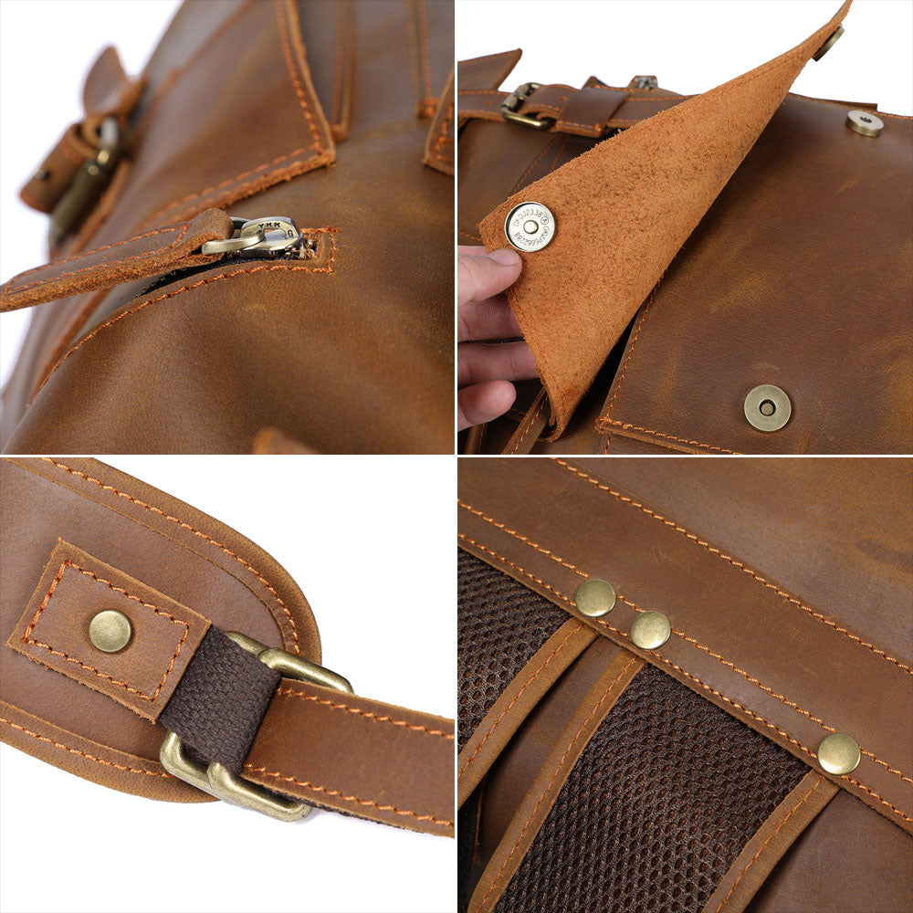 Brown Leather Backpack | KYLO