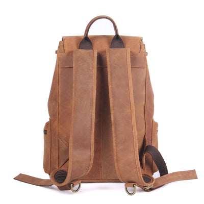 Leather Drawstring Backpack | DASHAN