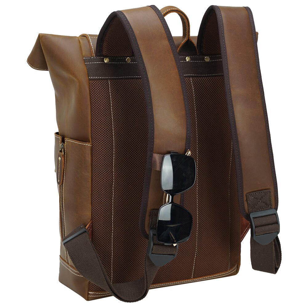 Leather Laptop Bookbag | VINSON