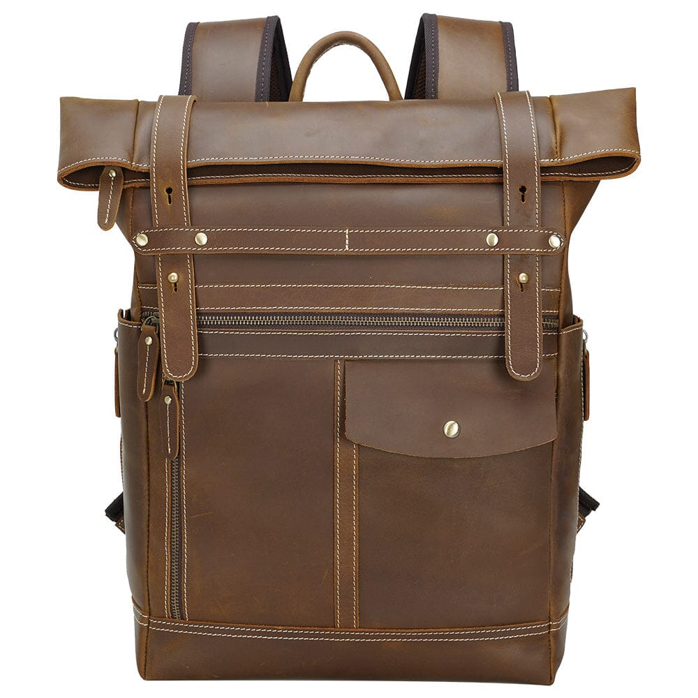 Leather Laptop Bookbag | VINSON