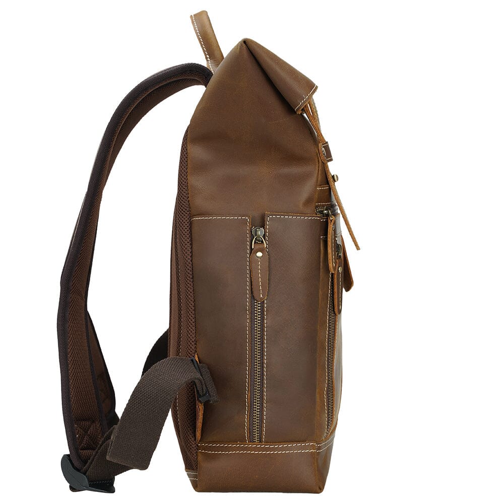 Leather Laptop Bookbag | VINSON