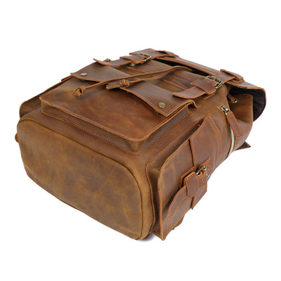 Brown Leather Backpack | KYLO